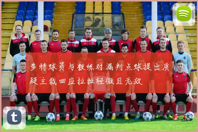 多特球员与教练对漏判点球提出质疑主裁回应拉扯轻微且无效